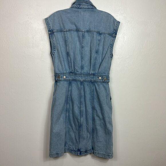 Madewell Light Blue Denim Mini Dress - Picture 5 of 10